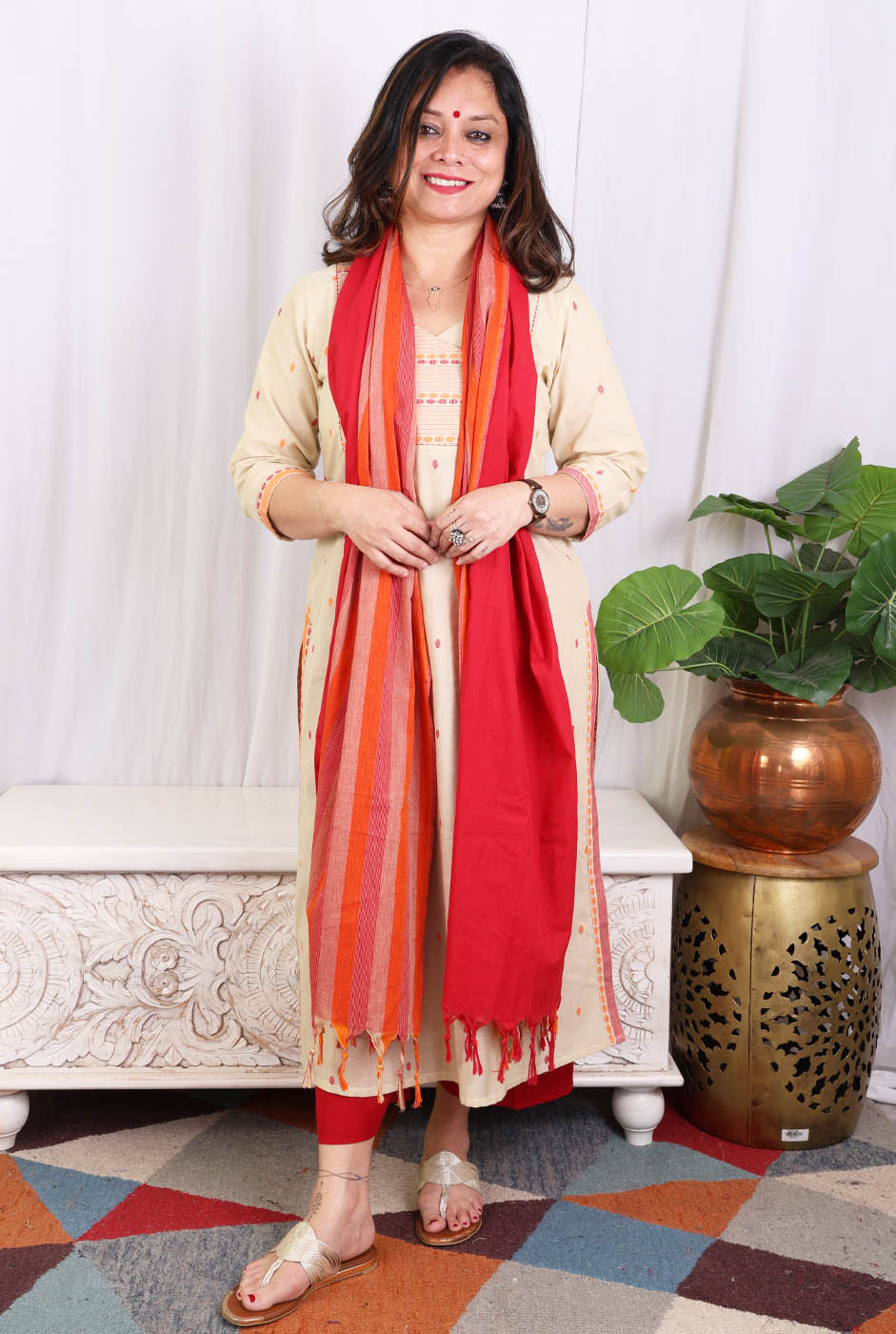 Cotton Dupatta Cum Stole  B