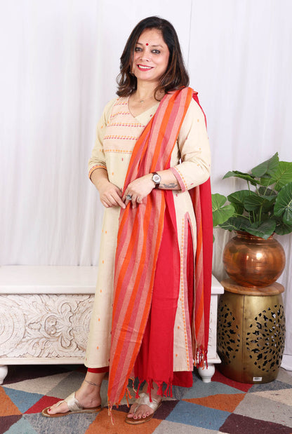 Cotton Dupatta Cum Stole  B