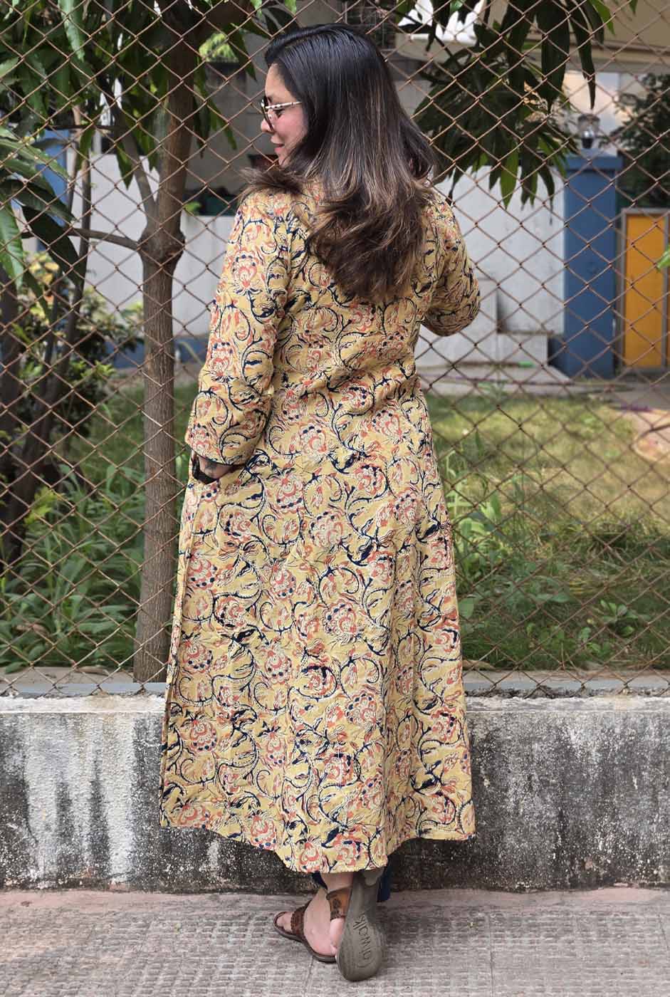 Kalamkari Handloom Kurta with Front gather B