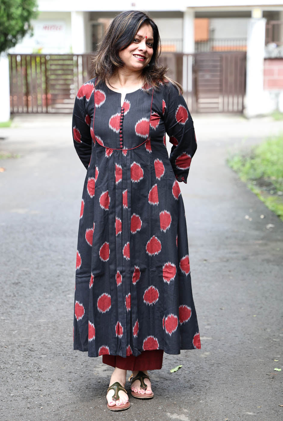 Black Exclusive Ikat Kurti