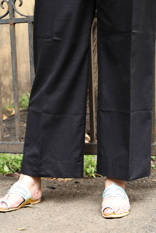 Black Handloom Pant