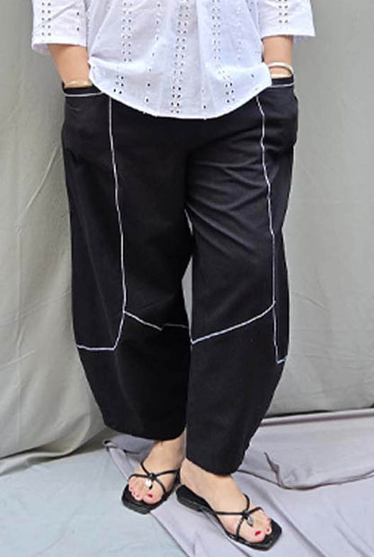 Aflatoon – Black Comfort Fit Pants