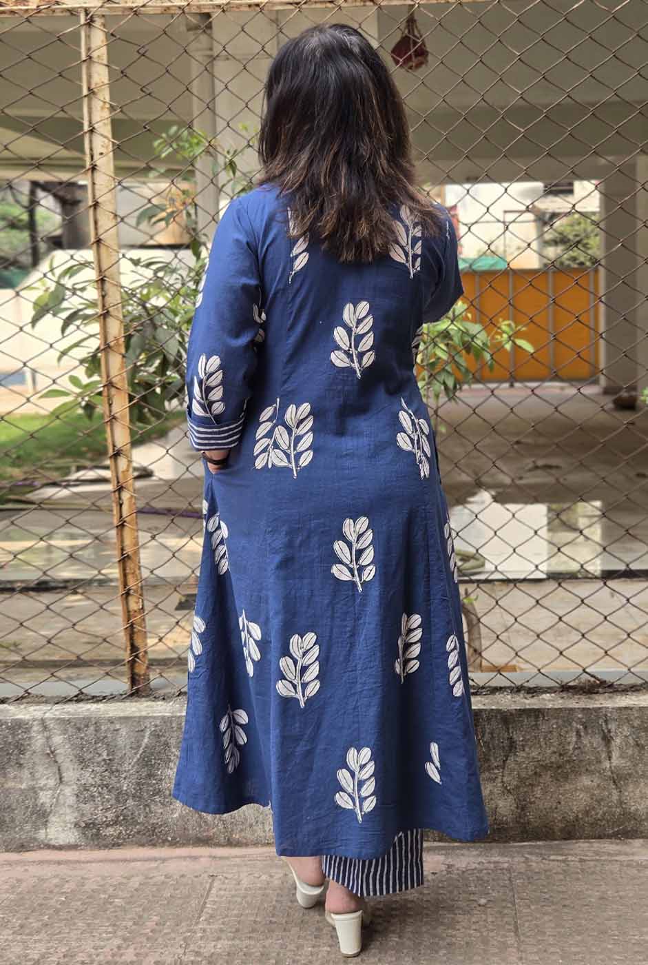 Neel Vanya Slub Cotton Kurta Pant Set