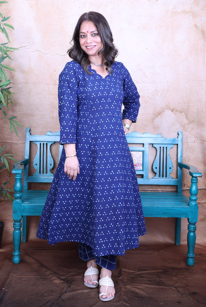 Taara Indigo Cotton Kurta Pant Set of 2