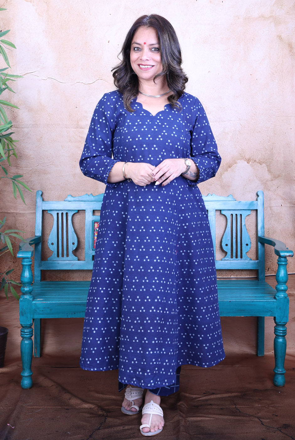 Taara Indigo Cotton Kurta Pant Set of 2