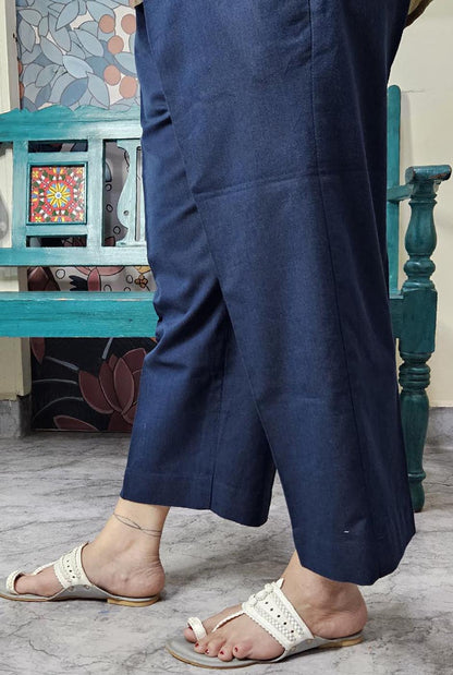 Blue Handloom Pant