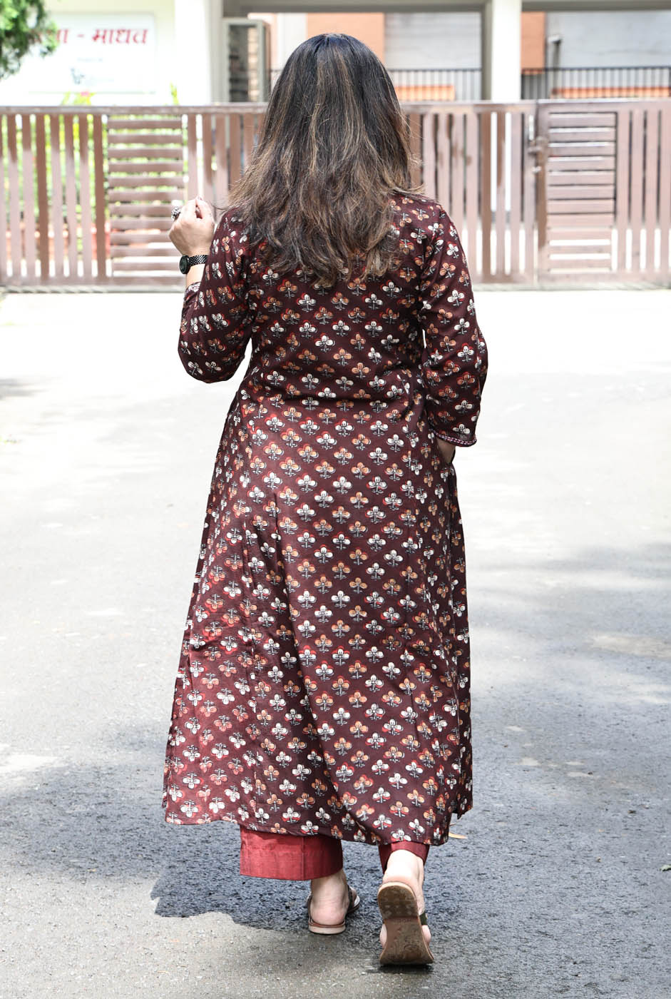 Dabu Cotton Kurta for Official Wear