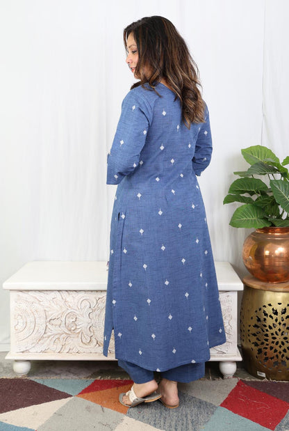 Nazakat Denim Blue Co-ord Set
