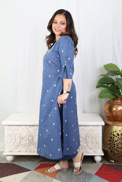 Nazakat Denim Blue Co-ord Set