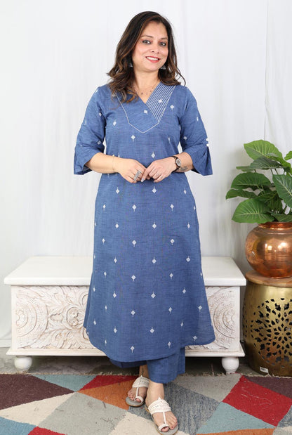 Nazakat Denim Blue Co-ord Set
