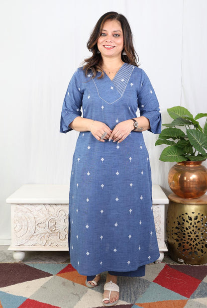 Nazakat Denim Blue Co-ord Set