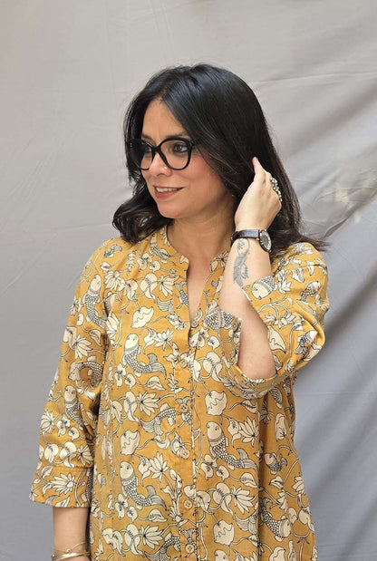 Chitralekha Kalamkari Kurta Pant Set