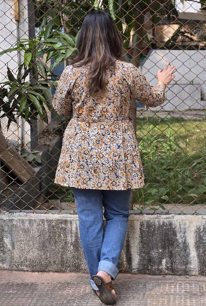Kalamkari Peplum Short Top A