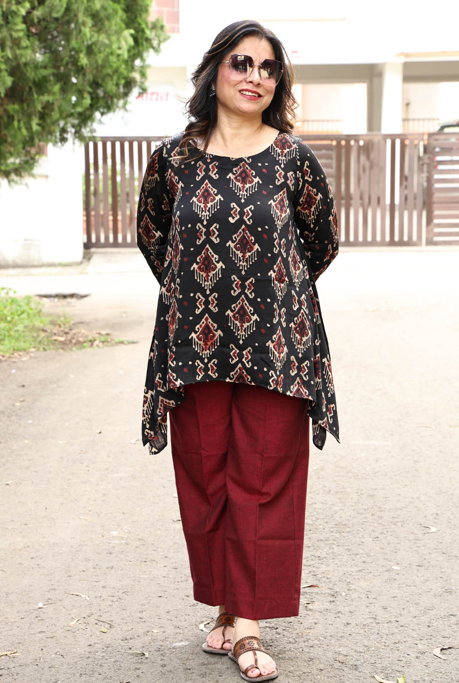 Modal Antifit Top Aztec Block