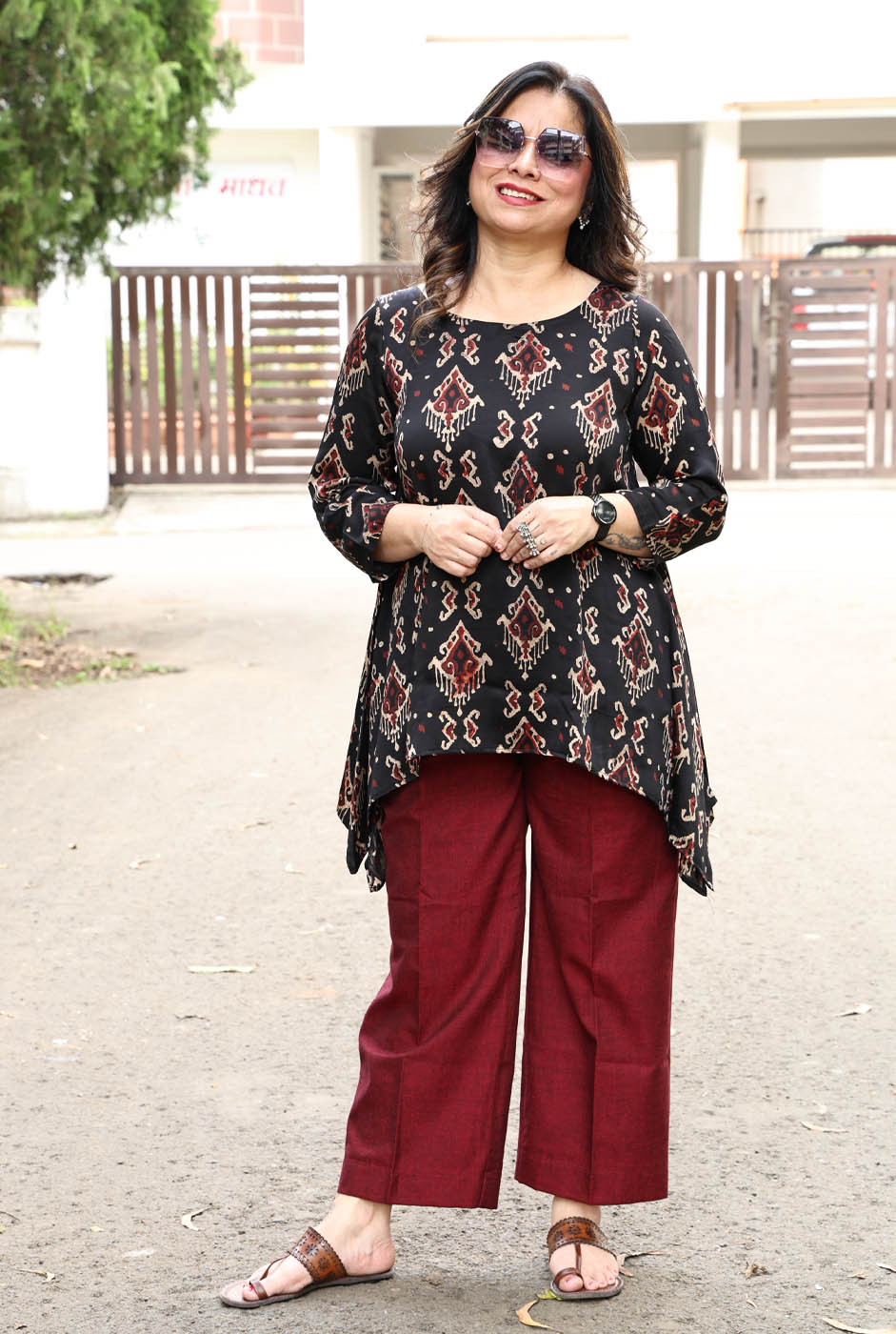 Modal Antifit Top Aztec Block