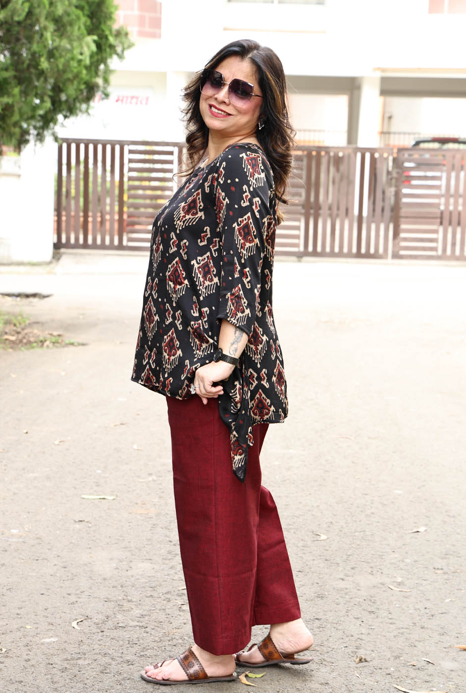 Modal Antifit Top Aztec Block