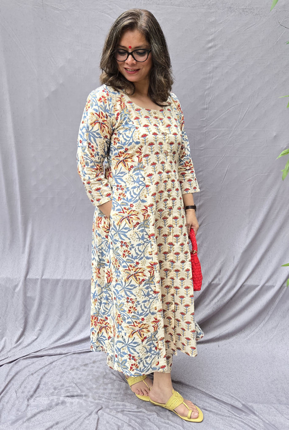 Set of 2 Riwayaat Hand Block Cotton Kurta Pant Set