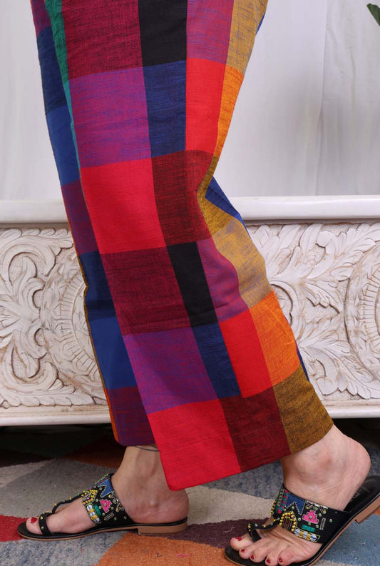Multicolor Handloom Pant