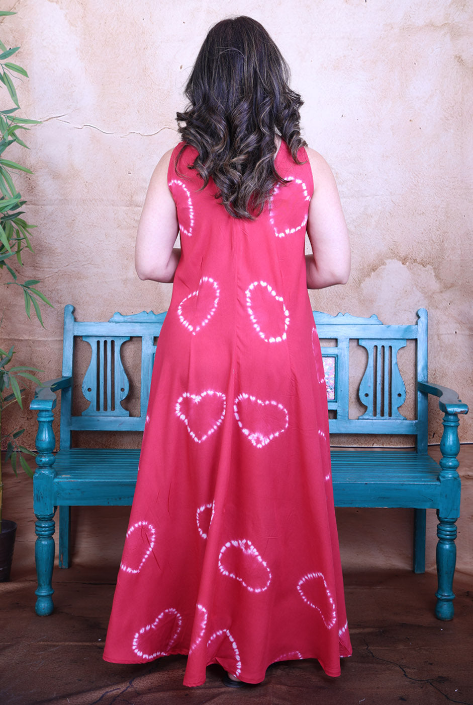 Gulabo Shibori Rayon Long Dress
