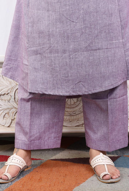 Purple Handloom Pant