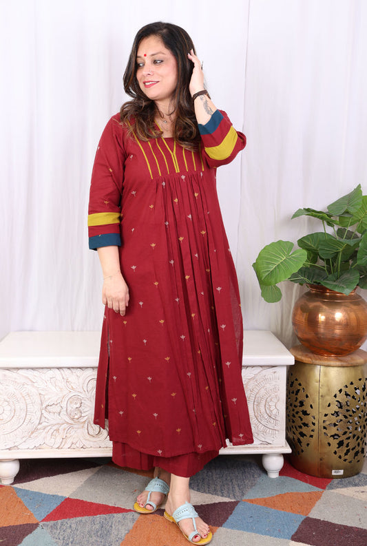 Nazakat Handloom Cotton Co-Ord Set