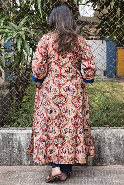 Multi-Style Kalamkari Button-Down Kurta | Kurti | Shrug | Dress