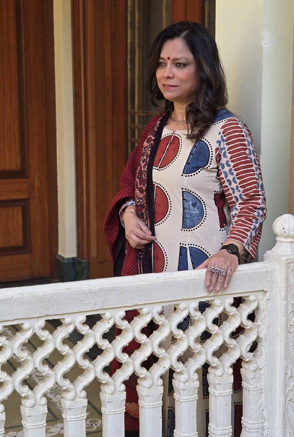 Ruhaani Ajrakh Exclusive Handcrafted Kurta (Only) D