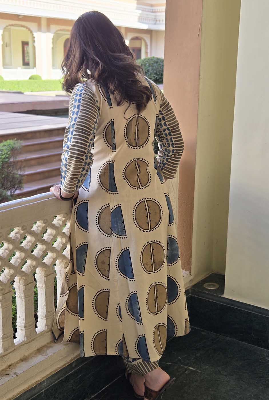 Ruhaani Ajrakh Exclusive Handcrafted Kurta (Only) C