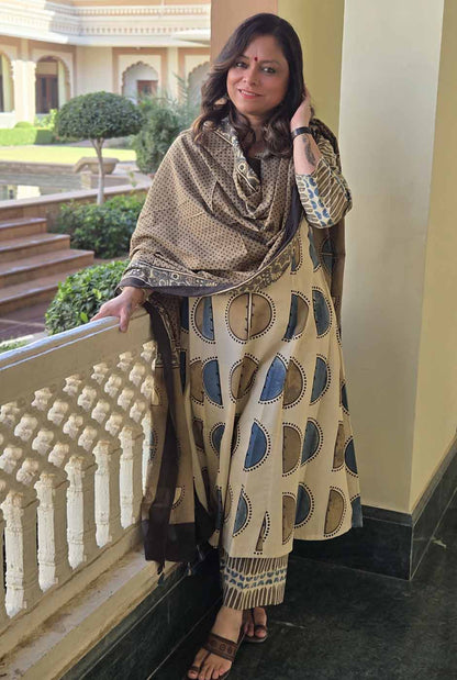 Ruhaani Ajrakh Exclusive Handcrafted Kurta (Only) C