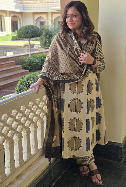 Ruhaani Ajrakh Exclusive Handcrafted Kurta (Only) C