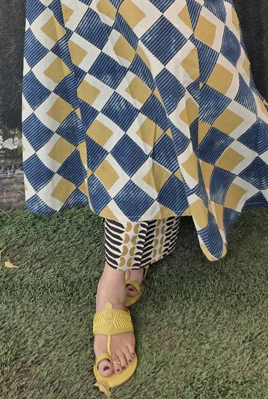 Handloom Ajrakh Pant E