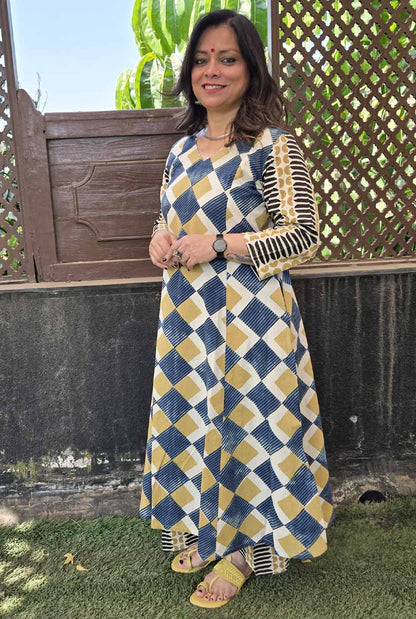 Ruhaani Ajrakh Exclusive Handcrafted Kurta (Only) A