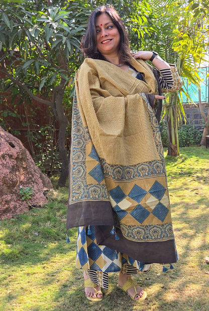 Ruhaani Ajrakh Exclusive Handcrafted Kurta (Only) A