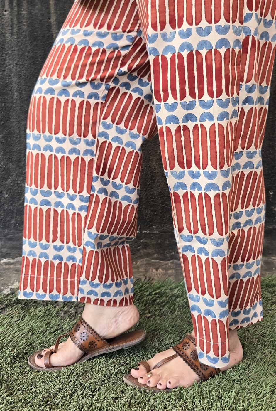 Handloom Ajrakh Pant F