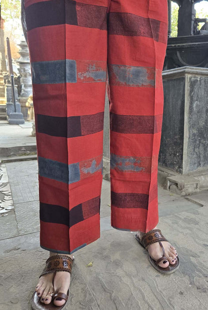 Ruhaani Ajrakh Brick Exclusive Handcrafted Co-Ord Set