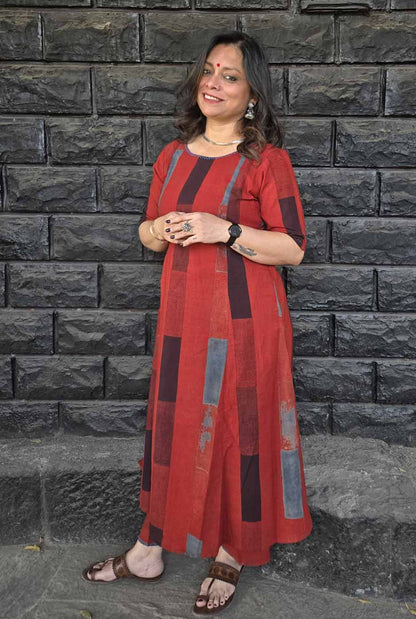 Ruhaani Ajrakh Brick Exclusive Handcrafted Co-Ord Set