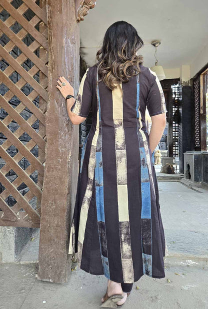 Ruhaani Ajrakh Brick Black Exclusive Handcrafted Co-Ord Set