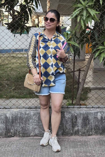 Ruhaani Ajrakh Shirt B