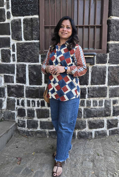 Ruhaani Ajrakh Shirt A