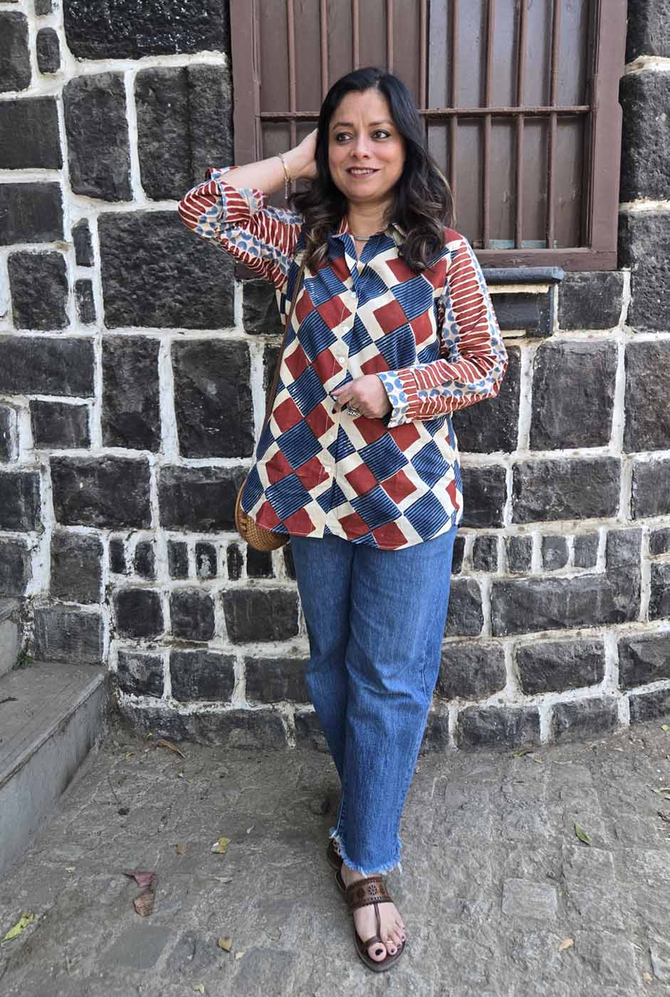 Ruhaani Ajrakh Shirt A