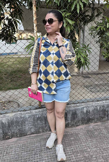 Ruhaani Ajrakh Shirt B