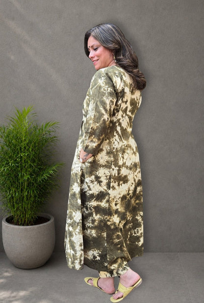 Set of 2 Rang Tarang– Green Tie & Dye Co-ord Set