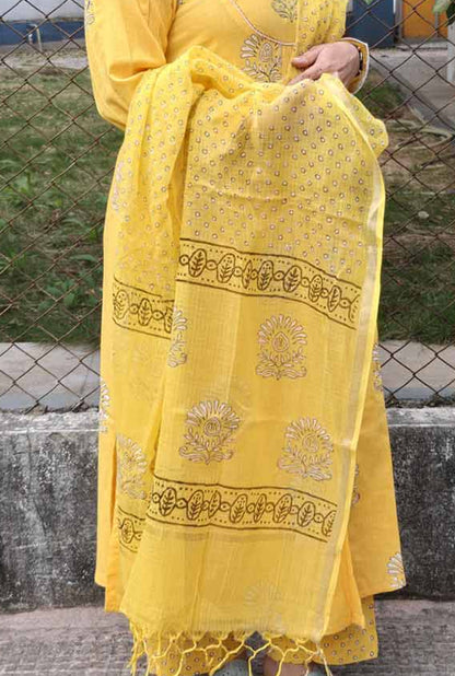 Hand Block Kurta Pant Set