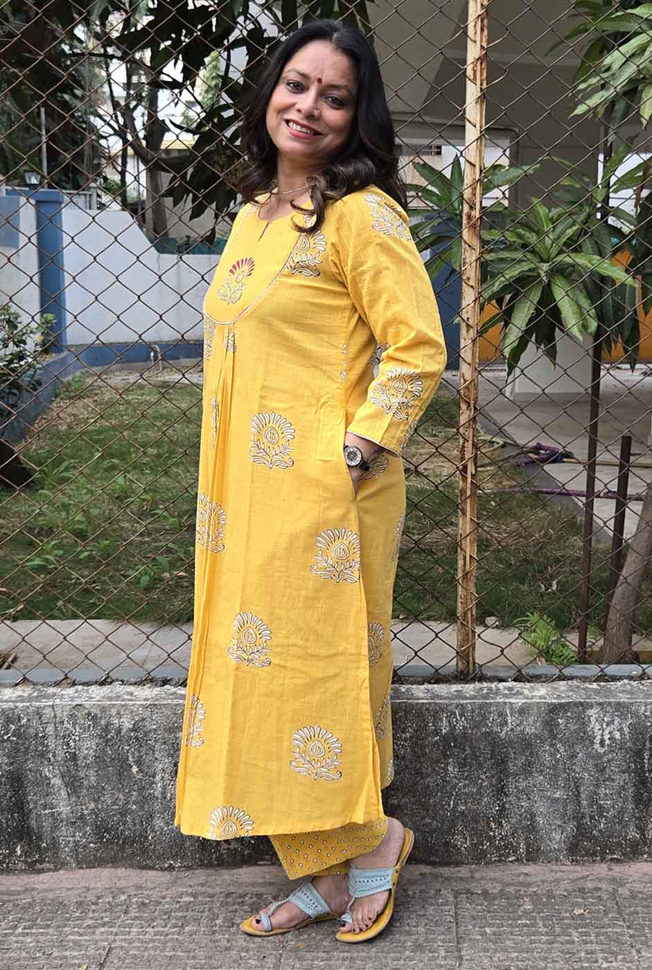 Hand Block Kurta Pant Set