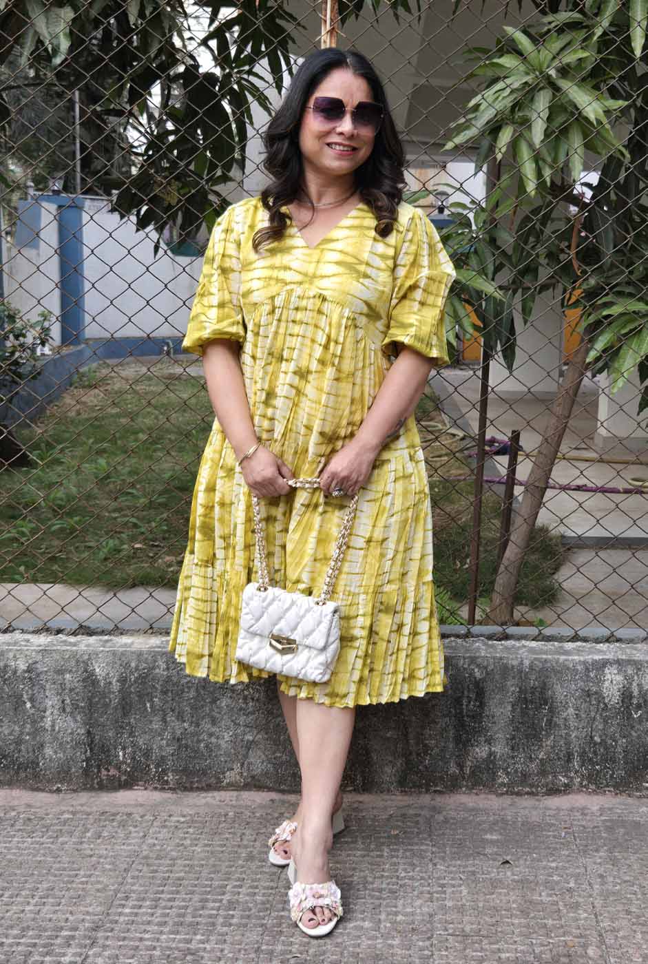 Shibori Alia Cut Dress