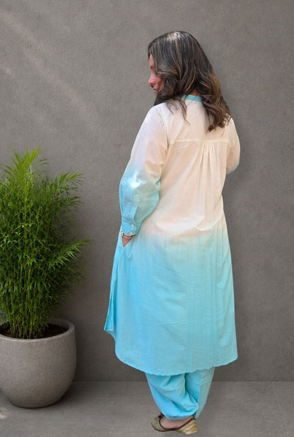 Set of 2 Rang Tarang – Blue Mul Cotton Co-ord Set