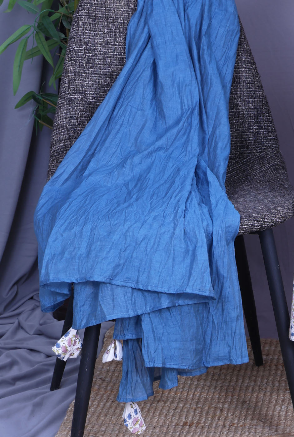Mul Chanderi Dupatta – Blue Lightweight Set of 1