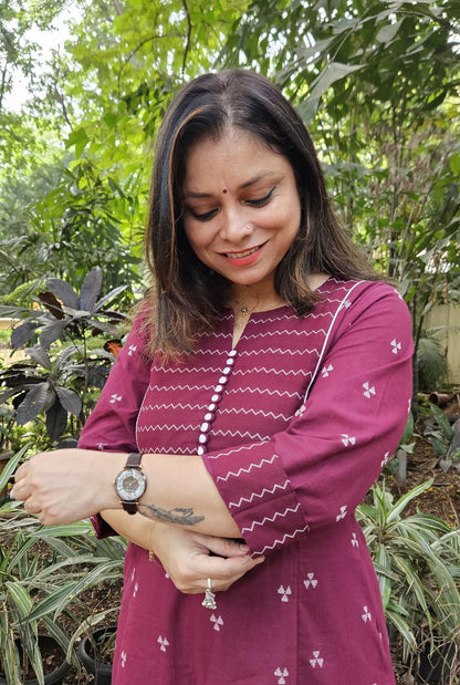Nazakat Handloom Cotton Kalidar Co-Ord Set