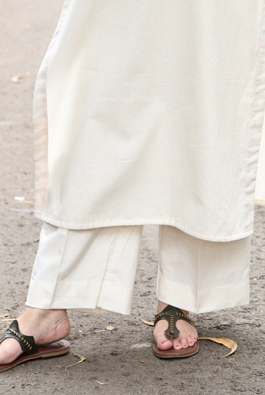 Handloom Pant Off white