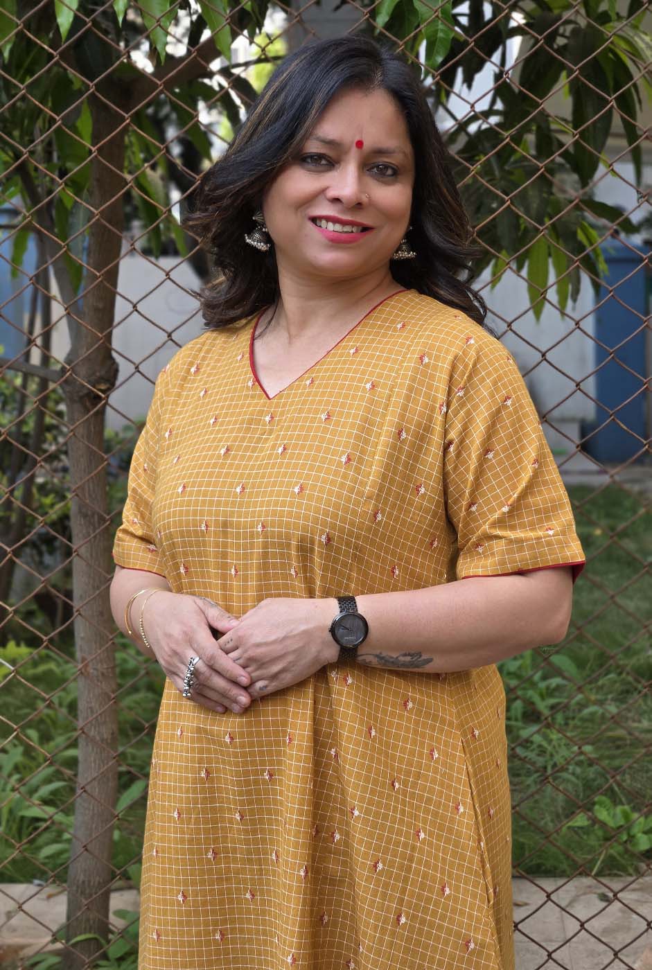 Nazakat Mustard Handloom Cotton Co-Ord Set